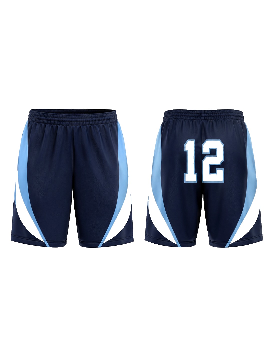 Custom Casual Shorts Navy Sky Shorts manufactured by Velnox Wear