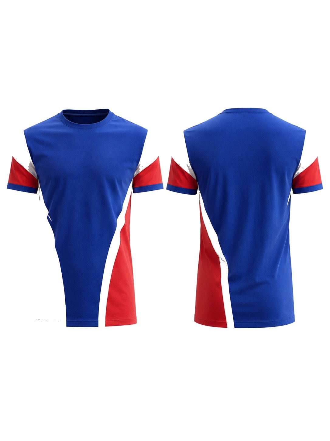 Custom T-Shirts Royal Blue Red White T-Shirt manufactured by Velnox Wear