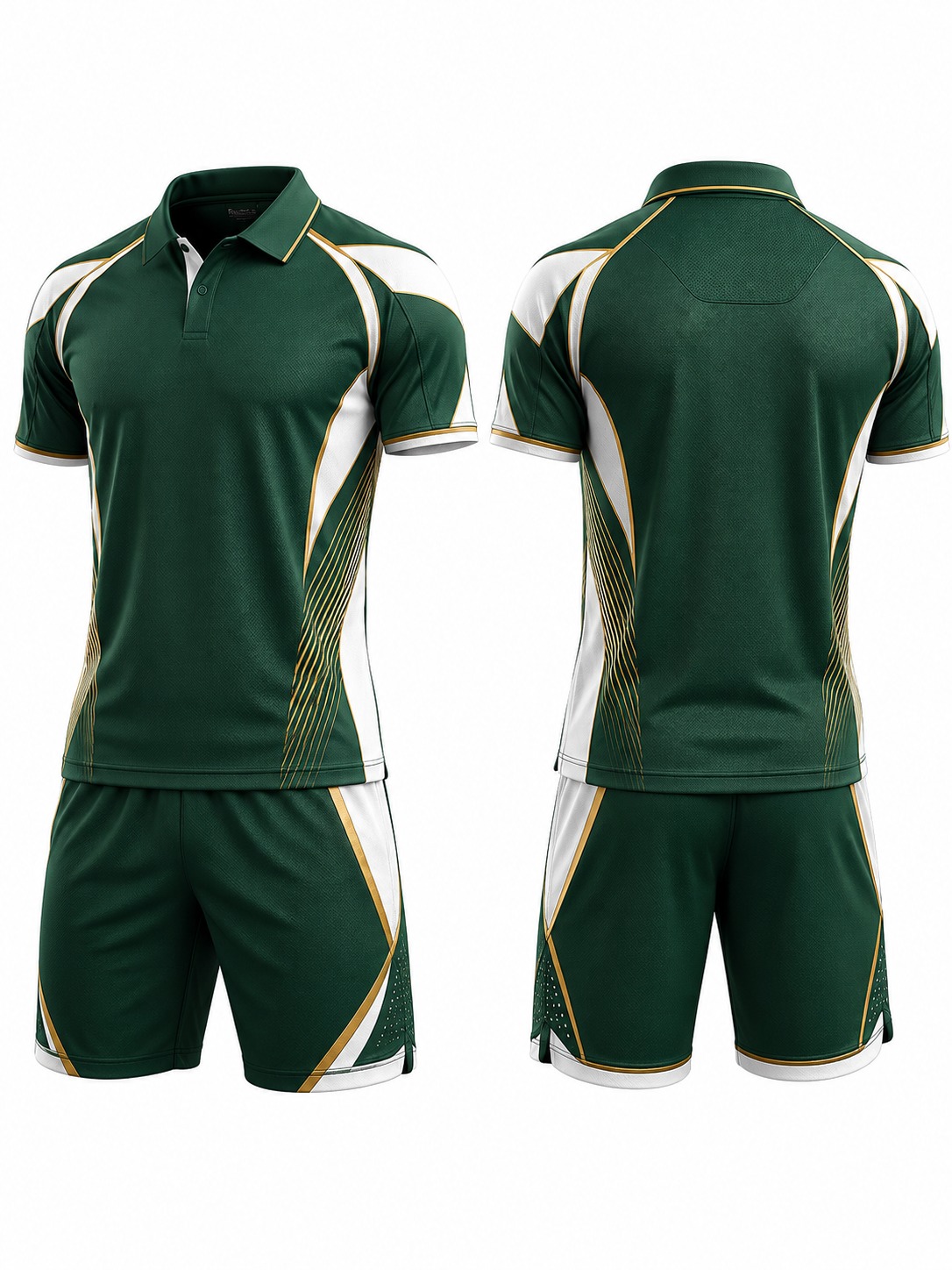 Custom Tennis Forest Green Polo manufactured by Velnox Wear